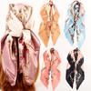 90cm Large Square Scarf For Spring And Summer Fashion, Versatile And Stylish, Printed Silk Scarf For Women'S Decoration, Paired With Shawl Scarf