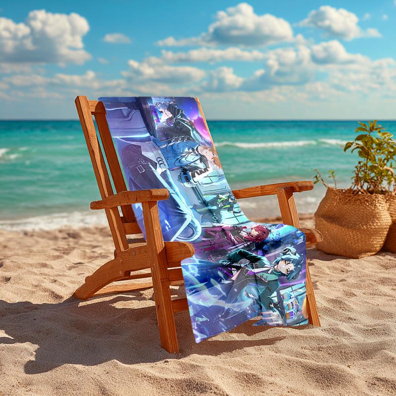 1Pc Fantasy Anime Adventure Beach Towel Quick Dry Multiuse For Beach Pool Gym Yoga Home Travel Christmas Halloween Xmas Gift S1825