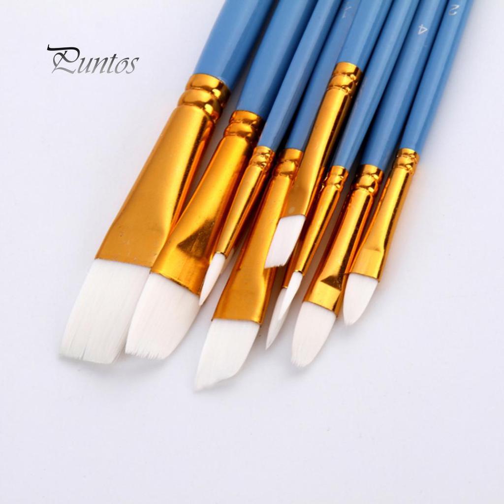 10Pcs/Set Different Size Paint Brush Pens for Artist Watercolor Oil Painting