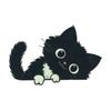 Self-Adhesive Luminous Cat Wall Decals PVC Cat Switch Stickers Glowing Cat Stickers  Living Room