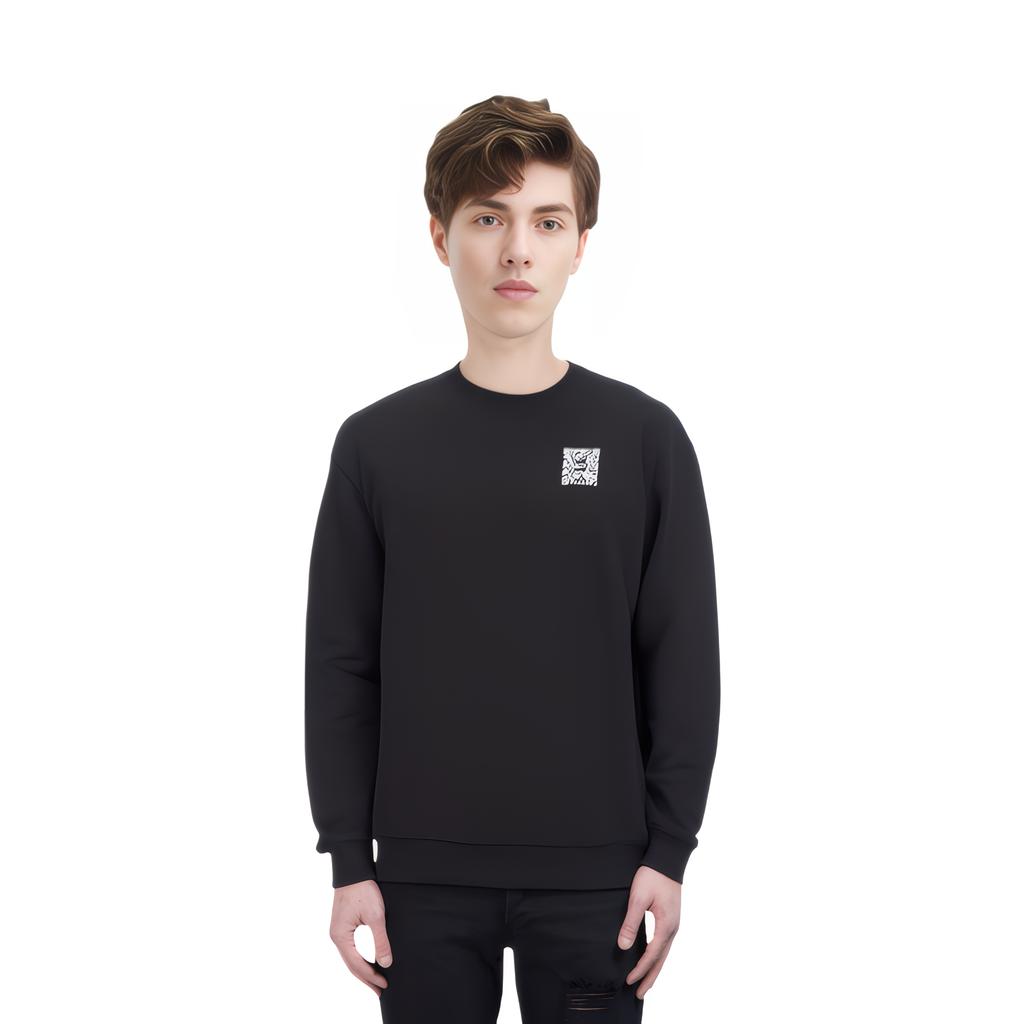 EMPORIO ARMANI EA7 SS23 Sweatshirt Men's Black 3RUM14-PJNWZ-1200