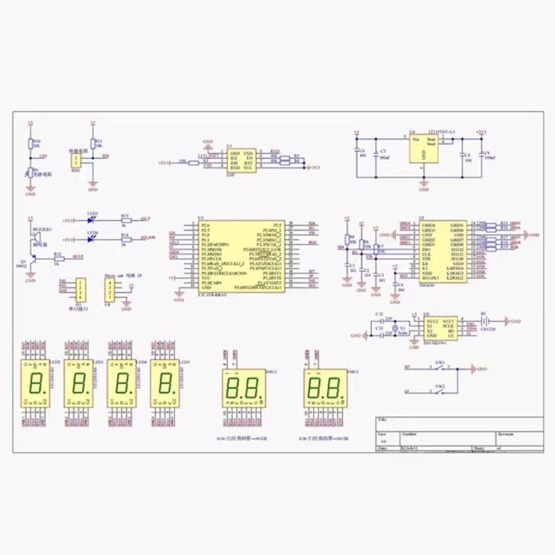 Домашние 8-разрядные светодиодные часы-набор с модулем ESP8266, многофункциональные 8-разрядные часы с цифровыми лампами-набором для удаленного мониторинга