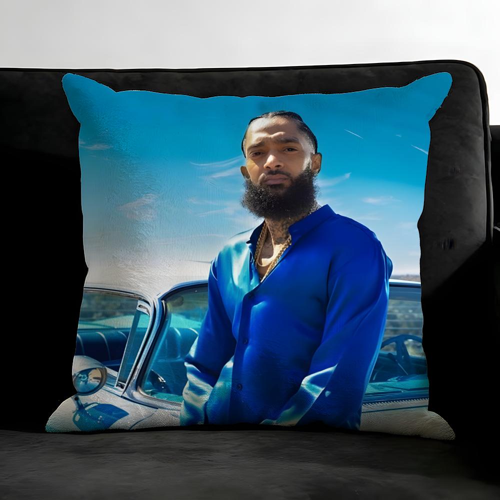 N-Nipsey Husslee Рэпер Наволочка Подушка Ультрамягкая Кожевенная Ткань Облако Подобный Комфорт и Скрытая Молния
