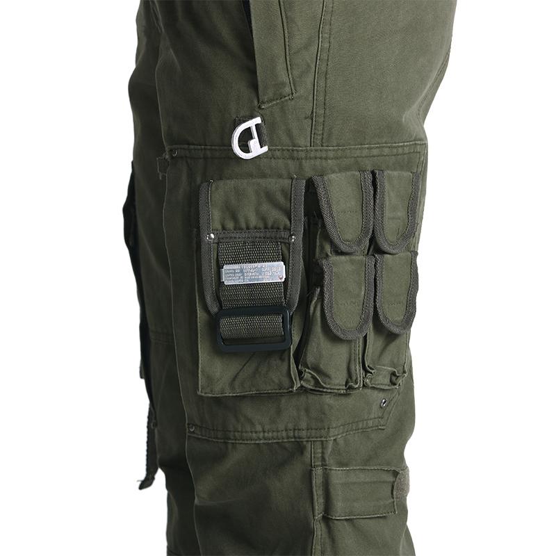 Men's Security SWAT Combat Tactical Cargo Pants Casual Cotton Airborne Work Military Trousers  with Many Pockets