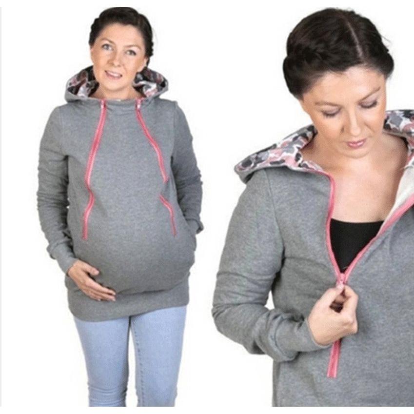 Уютная и теплая толстовка-кенгуру для беременных мам, папа, переноска-слинг для ребенка, держатель для питомца