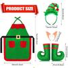 Christmas Dress Up Christmas Elf Dress Set Green Elf Family Matching Outfits  Christmas