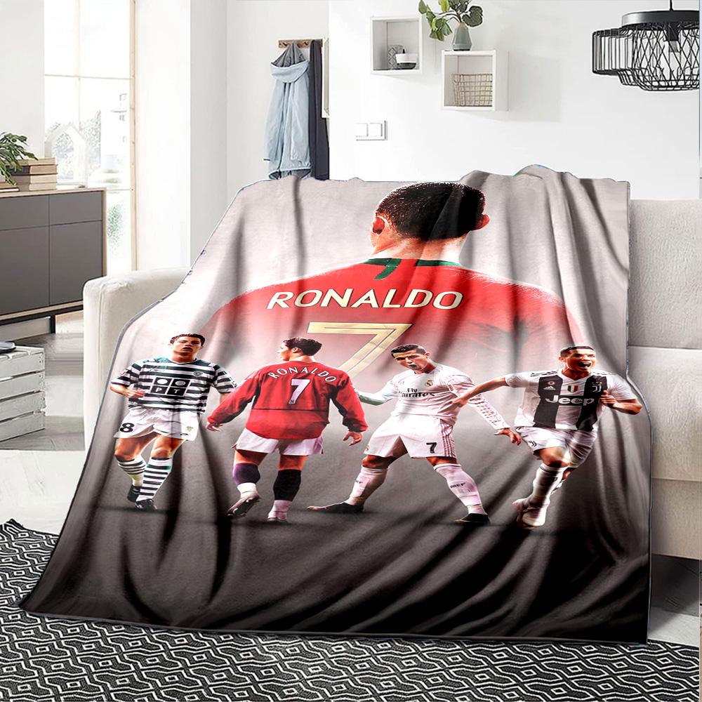 Cristiano Ronaldo's Legacy Blanket Ultra-Soft Perfect for Office Chair Livingroom Couch Four Seasons Multipurpose Modern