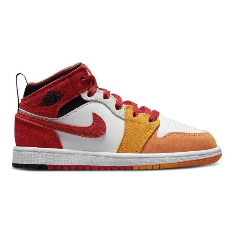 Кроссовки Air Jordan 1 Mid SE PS Picnic Kids Red Paprika Black DX2459-601