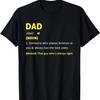 Funny Dad Noun Definition Humor Dad Defined Father's Day T-Shirt