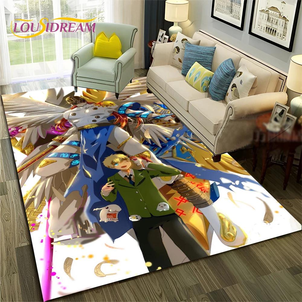 3D ковер с рисунком Digimon Adventure Monster для дома, гостиной, спальни, дивана, коврика, декор, детский коврик, нескользящий напольный коврик