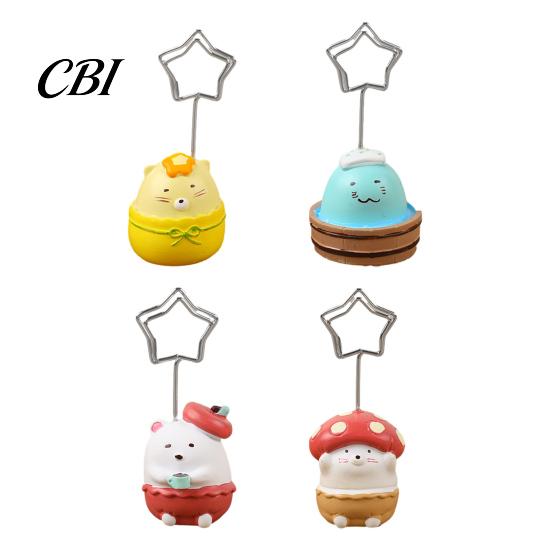 Sturdy Note Clip Holder Animal Shaped Resin Holder, Cute Desk Memo Photo Stand, Adjustable Angle Card Creative Office Desktop Decor, Paper Funny Gift