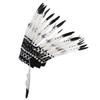 Native American Headdress Black Chief Indian Feather Hat Funny Child Party PropsBlack