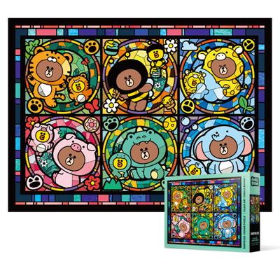 Пазл из 500 деталей - Line Friends Jungle Brown, популярная корейская головоломка