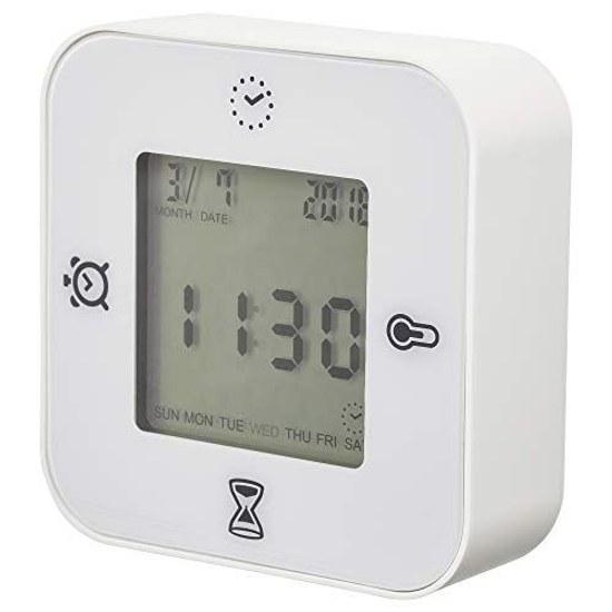 IKEA KLOCKIS Clock Thermometer Alarm Timer White