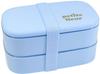 Petit Fleur Men's Oval 2-Tier Lunch Container, 800ml, Blue, 03052