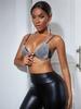 Slim-fit Sexy Nightclub Party Beach Festival Backless Base Layer Wrapped Chest Halter Rhinestone Body Chest Bra Chain