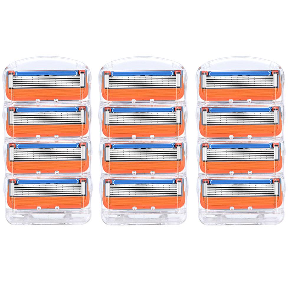 Shaving Razor Blades for 5 Holder Replacement Heads Face Shaver Cassettes 5 Layers Stainless Steel Blade For Men