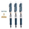 MG Morning Click Neutral Pen - Black, Quick-Dry, Smooth for Exams, Junior High Students, Signature Writing, 0.35mm Refill