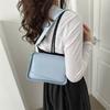 Chic Black White Blue Khaki Small Square Bag 2023 Summer New Fashion Women's Shoulder Bag