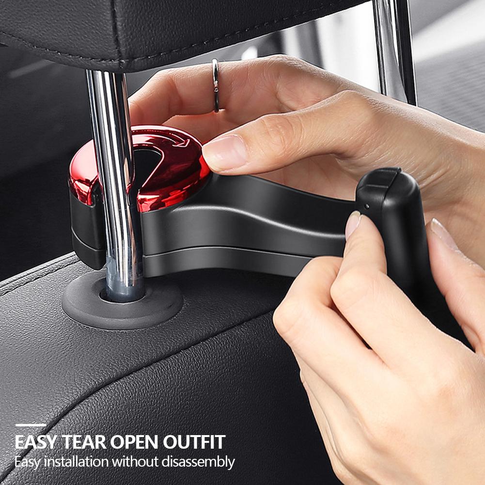Крючок на спинку автомобильного сиденья, вешалки, крепление на подголовник, держатель для хранения, прочный подшипник, сумка, подвесной крючок для одежды
