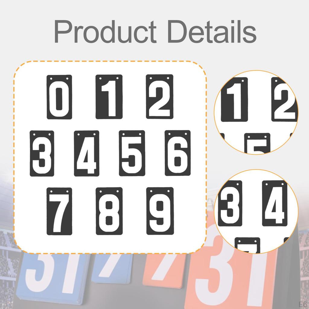 Score Keeper Flip Number Cards Numbers 0-9, Соревнование, Портативный, Настольный дисплей для футбола