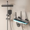 Душевой смеситель для ванной комнаты, набор для душа, смеситель для душа с горячей и холодной водой, настенный термостат, цифровой дисплей, 4 функции, душевой набор