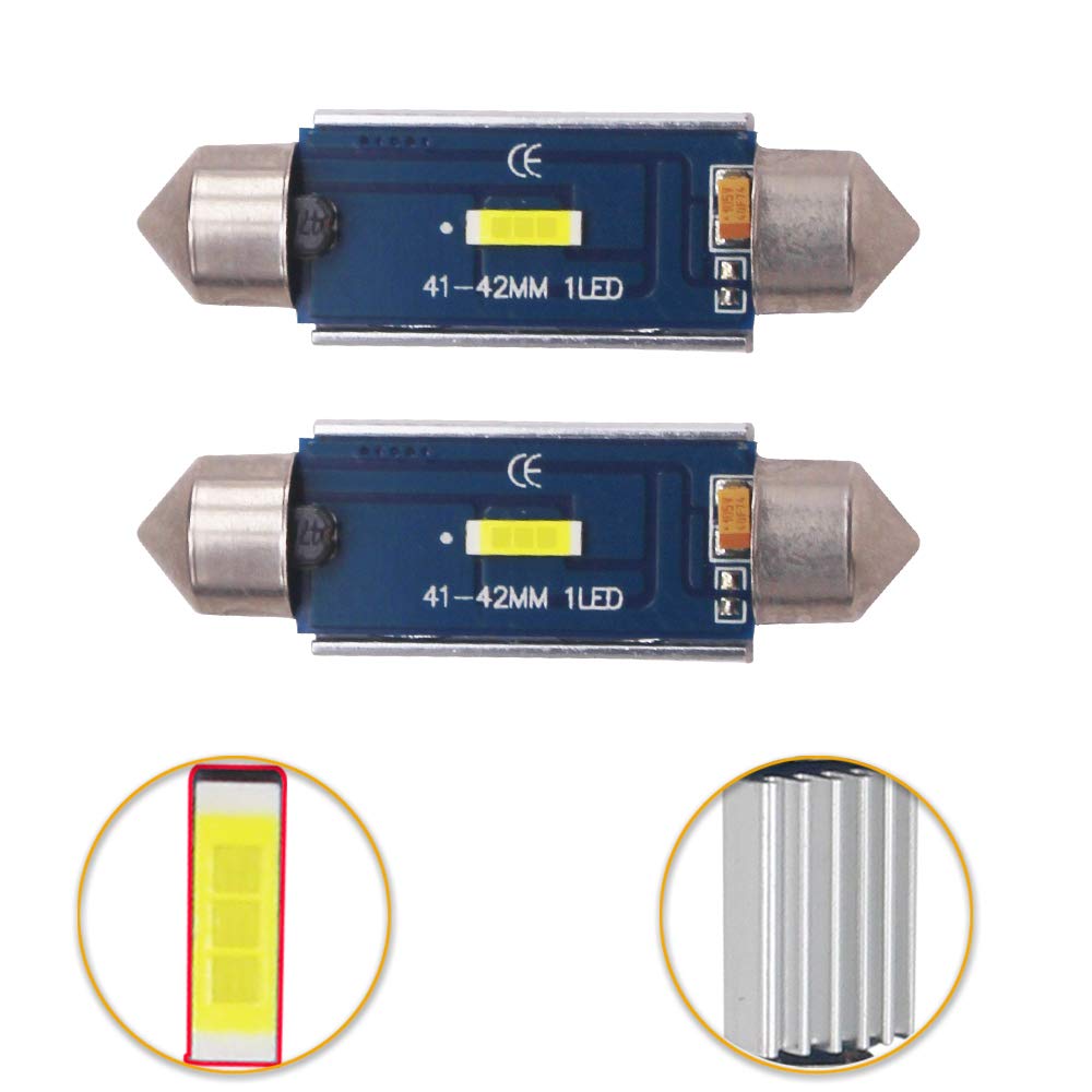 Eseastar T10*41mm 42mm LED Bulb -24V SMD1860 Chip C5W LED Car Lamp with Built-in