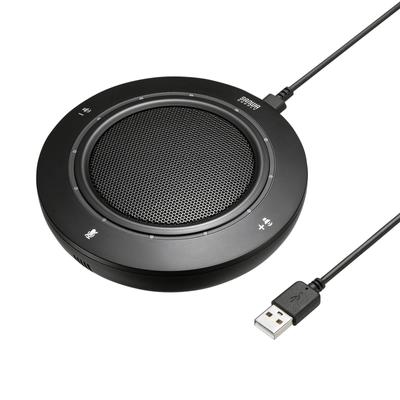 Sanwa Supply USB спикерфон микрофон веб-конференция телеработа проводное USB-подключение совместимо черный Teams/Zoom/Skype MM-MC36