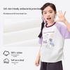 Xiao Yin Man Girls' 10A Antibacterial Pure Cotton Short Sleeve T-Shirt
