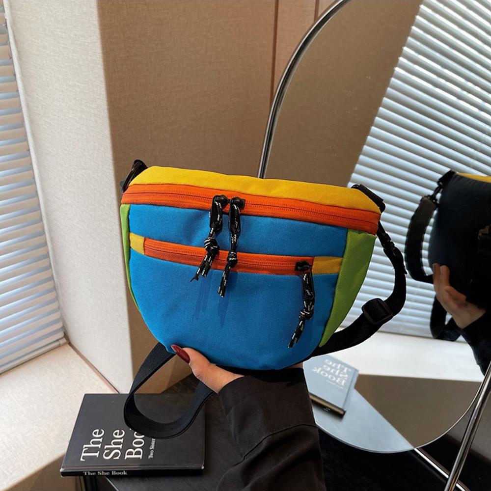 Waterproof Dumpling Shoulder Bag Korean Style Sports Crossbody Bag Nylon Half Moon Bags Unisex