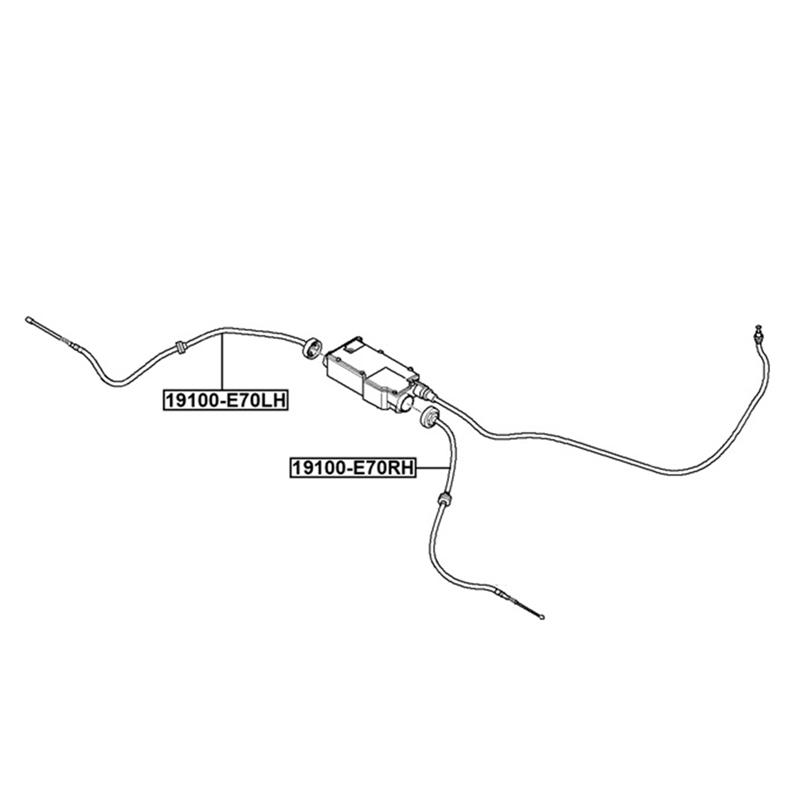 A77T-34436772103 Car Rear Left Parking Brake Cable For BMW X5 X6 2007-2014 Accessories