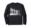 Vintage Gift for Board Game Enthusiasts for Chess Clubs and Tournaments Long Sleeve T-Shirt
