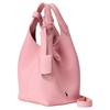 Polo Ralph Lauren Polo Play Iconic Pony Embossed Hardware Hobo Bag Leather Shoulder Tote Small Women bags Cotton-Candy-Pink 100044557