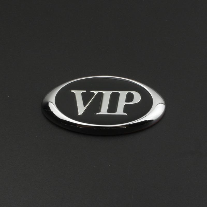 Новый персонализированный VIP логотип автомобиля слово VIP логотип на автомобиль боковой логотип декоративная наклейка модифицированный металлический логотип на багажник наклейка для японского автомобиля
