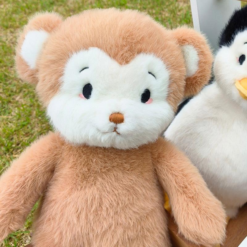 38см Мультяшная плюшевая обезьянка Плюшевая кукла Высокое качество Игрушки-плюшки с обезьянкой Животное Набивная подушка Домашнее украшение Подарок для детей