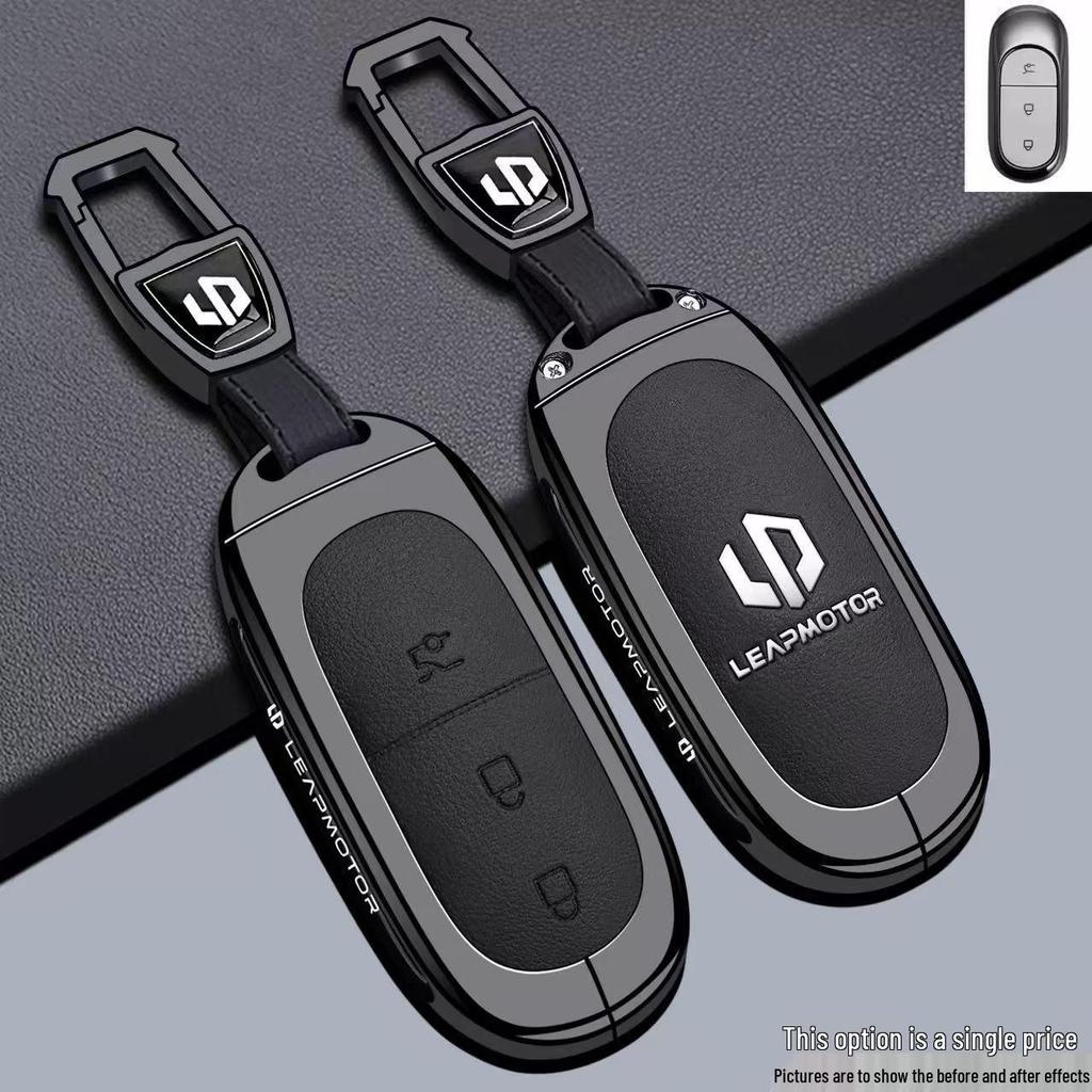 Совместимый чехол для ключей для Leapmotor: A10, B10, lafa5, C10, C11, C16, C01 со слотом для NFC-карты