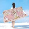 C-Cardcaptor Sakura Аниме Пляжное Полотенце для Купания Мягкое Впитывающее Мочалка Детские Подарки для Детей Путешествия Кемпинг Спортзал
