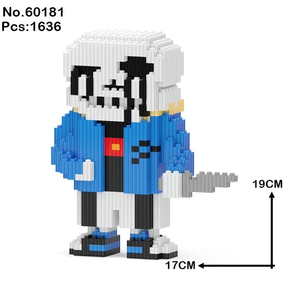 Undertale Санс Строительные Блоки Крест Кошмар Жнец Чернила Сон Скелет Монстр ABS Кубики Кукла Магические Блоки Игрушки Рождественский Подарок