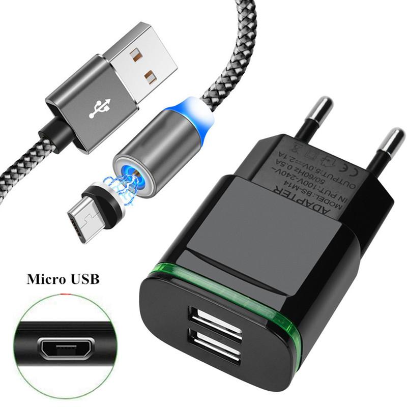 Magnetic Type C Micro USB Fast Charger Cable For Xiaomi 8 9 9T 10 Pro Redmi 6 7 7A 8 8A Note 7 8 QC 3.0 4 Port USB Phone Charger