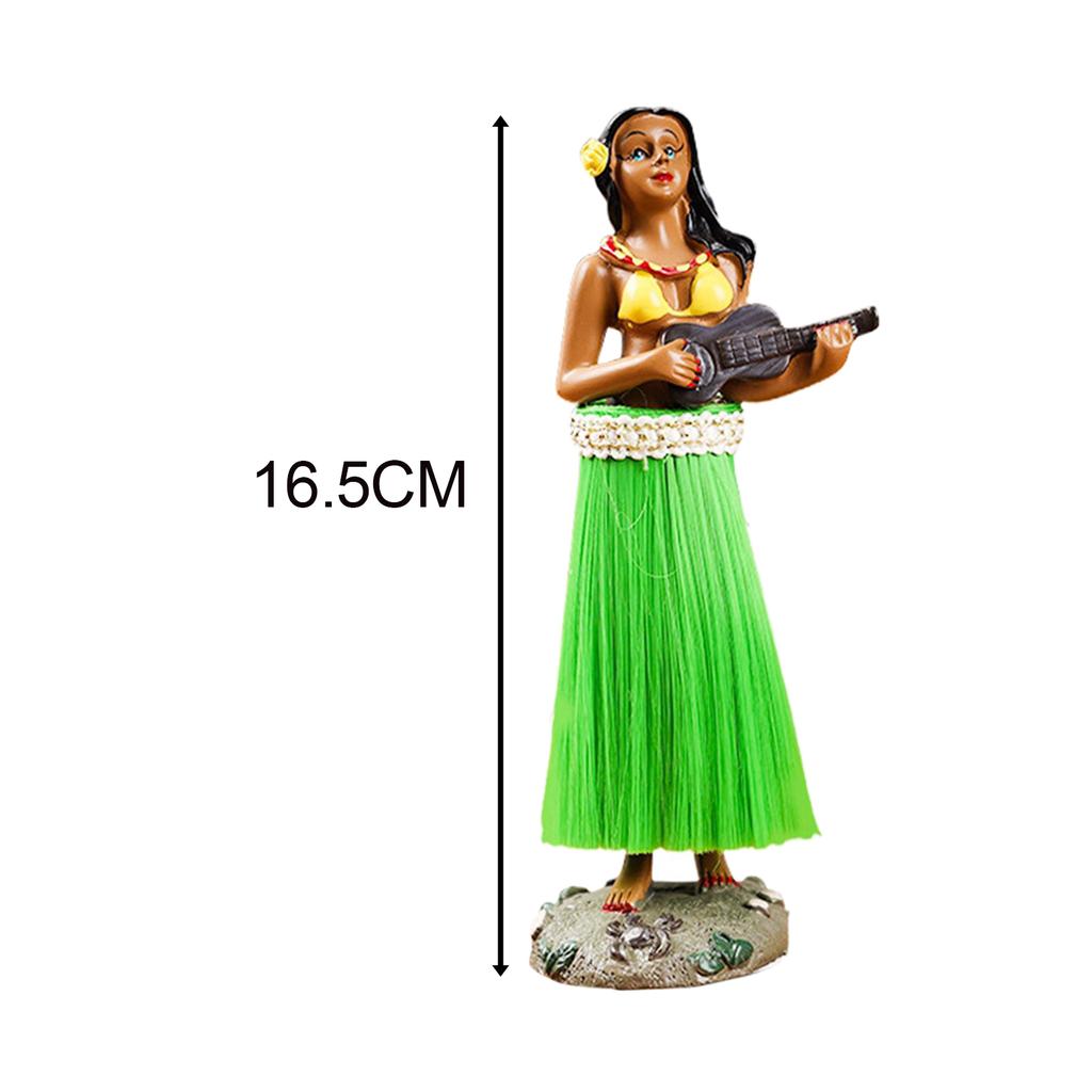 Гавайская девушка позирует, гавайская кукла для приборной панели, танцовщица, домашний декор, коллекционные фигурки, декоративный гавайский сувенир на день рождения, 16 см
