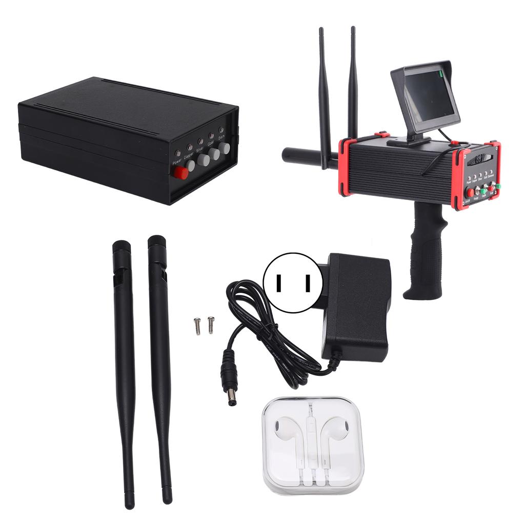 Metal Detector Underground Metal Scanner High Definition Screen Treasure Finder for Gold Silver Copper