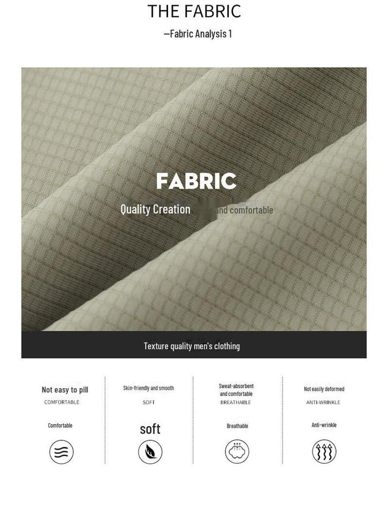 Мужской быстросохнущий шелковый солнцезащитный костюм 2025 года — повседневный летний вариант, 5 цветов, стиль вестерн для людей среднего возраста