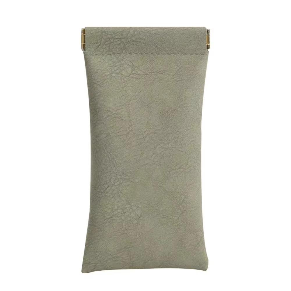New Cortex Texture Glasses Storage Bag Shrapnel Mouth Automatic Closed Glasses Bag 18×9cm Glasses Case