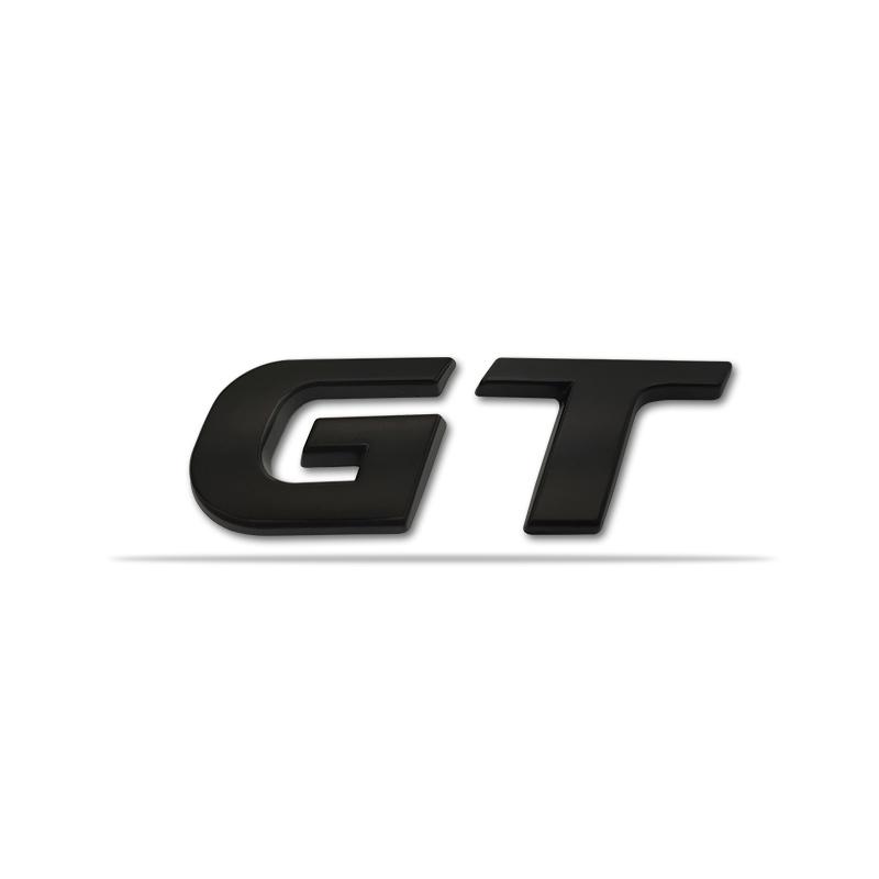 AAWI1 3D Car Sticker GT Logo Metal Emblem Badge Decals compatible compatible for 206 207 307 208 2008 RCZ GT Polo Golf 5 7 Passat B5
