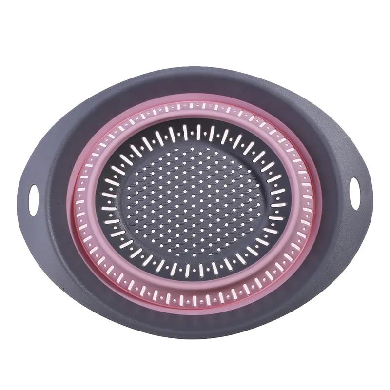 Складная силиконовая корзина для хранения на кухне, многофункциональная сушилка для фруктов и овощей, складной кухонный органайзер для сушки, кухонные гаджеты