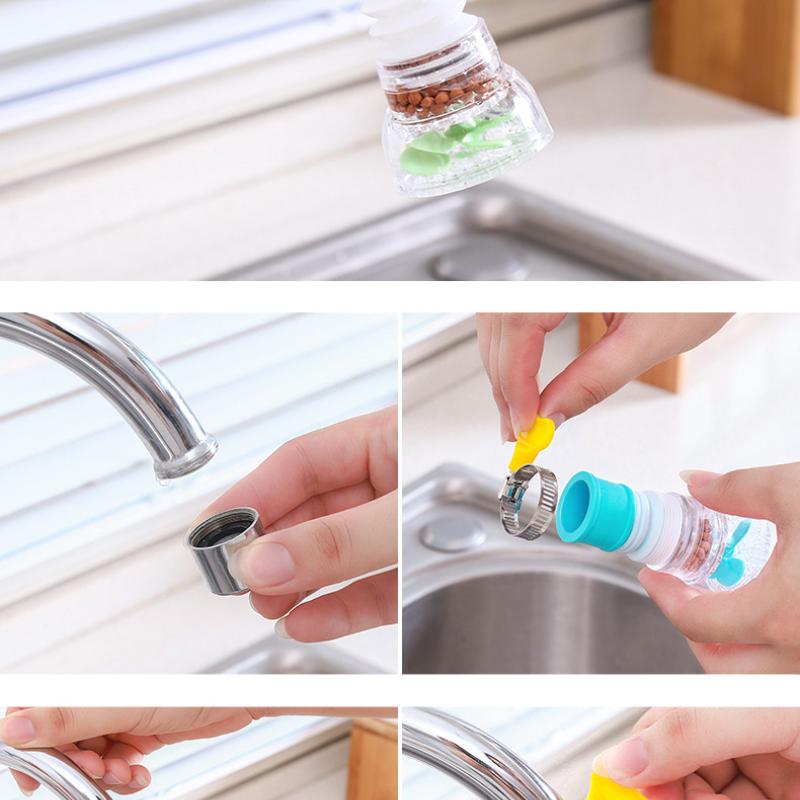 360 Degree Adjustable Faucet Extender Shower Water Tap Gadget  Water Tap Extension Filter  Kitchen Bathroom Accessories