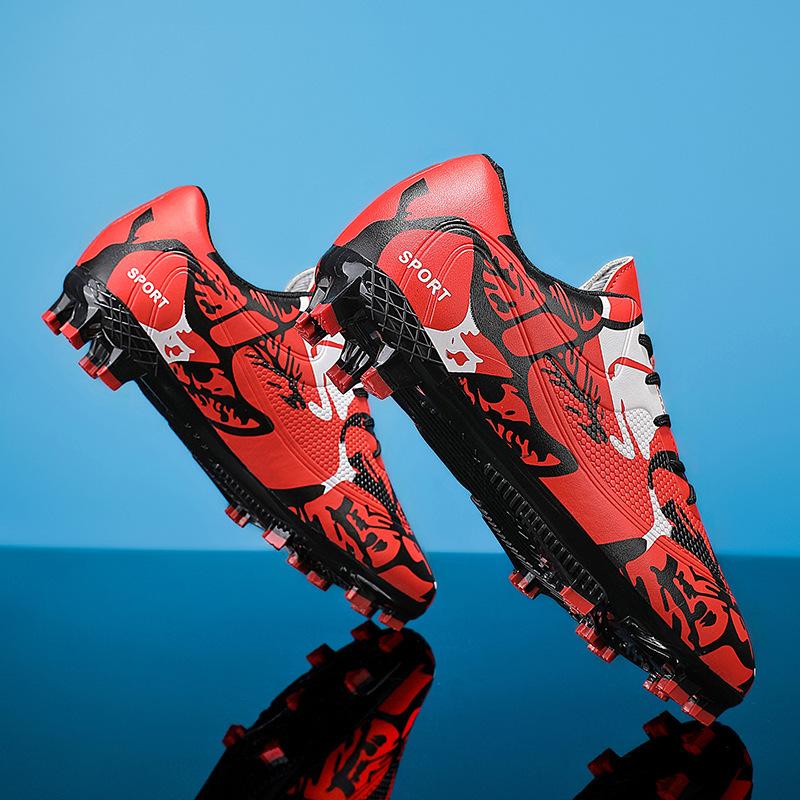 Холодный стик точечные детские футбольные бутсы сломанные ногти мальчики и девочки игры длинные ногти юношеские нескользящие спортивные туфли