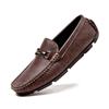 Мужские мокасины, дышащая повседневная мужская обувь, повседневные мужские мокасины без застежек в стиле ретро из натуральной кожи, роскошные пенни-балетки для отдыха и прогулок