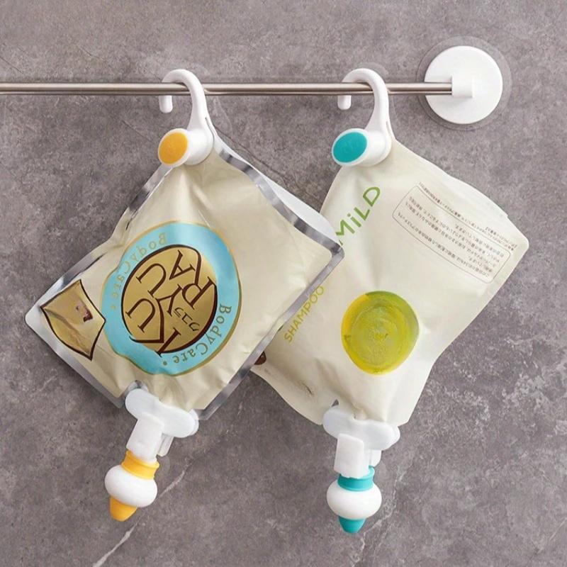 Набор подвесных диспенсеров для геля для душа и шампуня для заправки с крючками, предназначенных для использования в ванных комнатах. Эти зажимы для шампуня, кондиционера