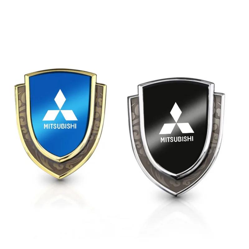 Metal Car Decoration Shield Emblem Protective Sticker for Mitsubishi Eclipse Cross Xpander Mirage
